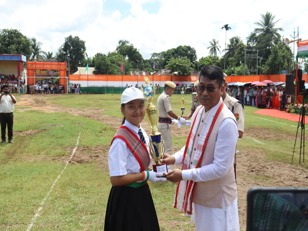 WINS FIRST PRIZE FOR MARCHPAST  (GIRLS) AT CHARILAM
