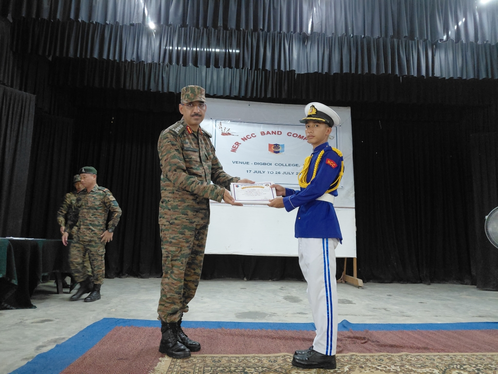 WINS THIRD PRIZE AT NER NCC BAND COMPETITION  2025